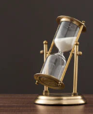 Hourglass Metal Decorative Piece for Home or Office