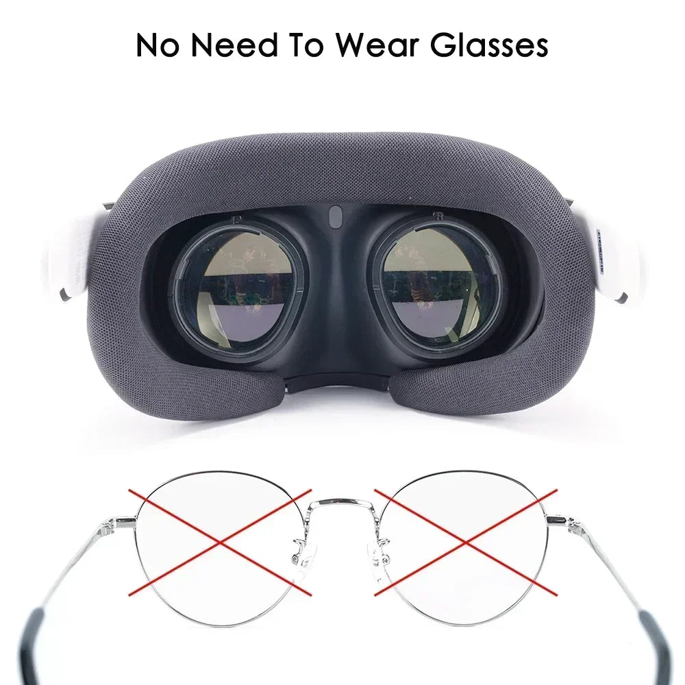 Quest 3 Lens Myopia Anti-Blue Anti-Glare Glasses Magnetic Eyeglass Frame VR Prescription Lenses For Meta Quest 3 Accessories