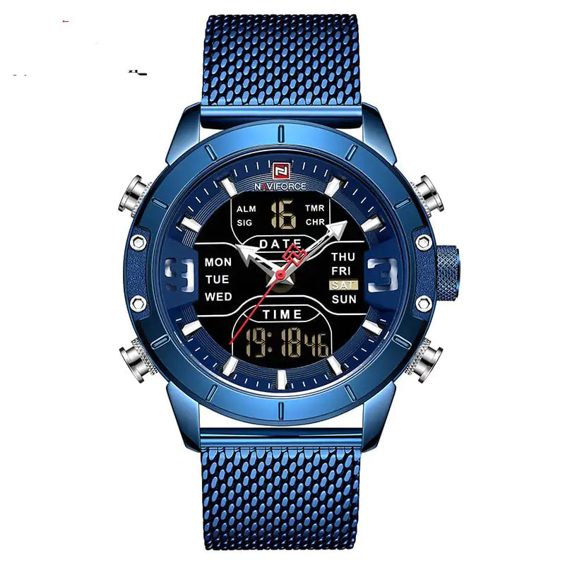 Aptus Praxis Men's Analog-Digital Business Watch with Alarm & Calendar