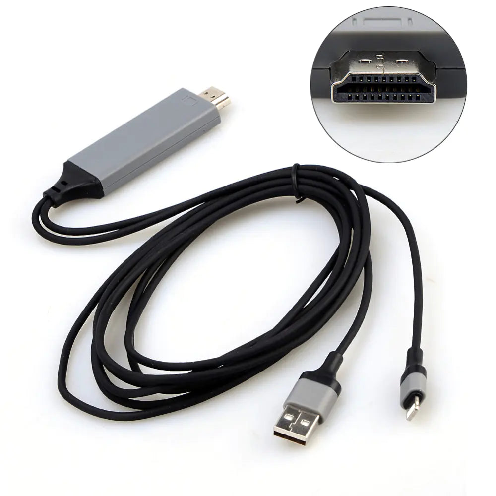 Aptus Praxis HD Mobile Video & Data Cable - iOS to TV/Projector/Car Screen (1080P)