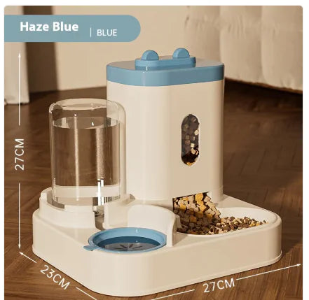 Automatic Pet Feeder Dog Basin Cat Bowl Supplies Water Dispenser Generation Blue