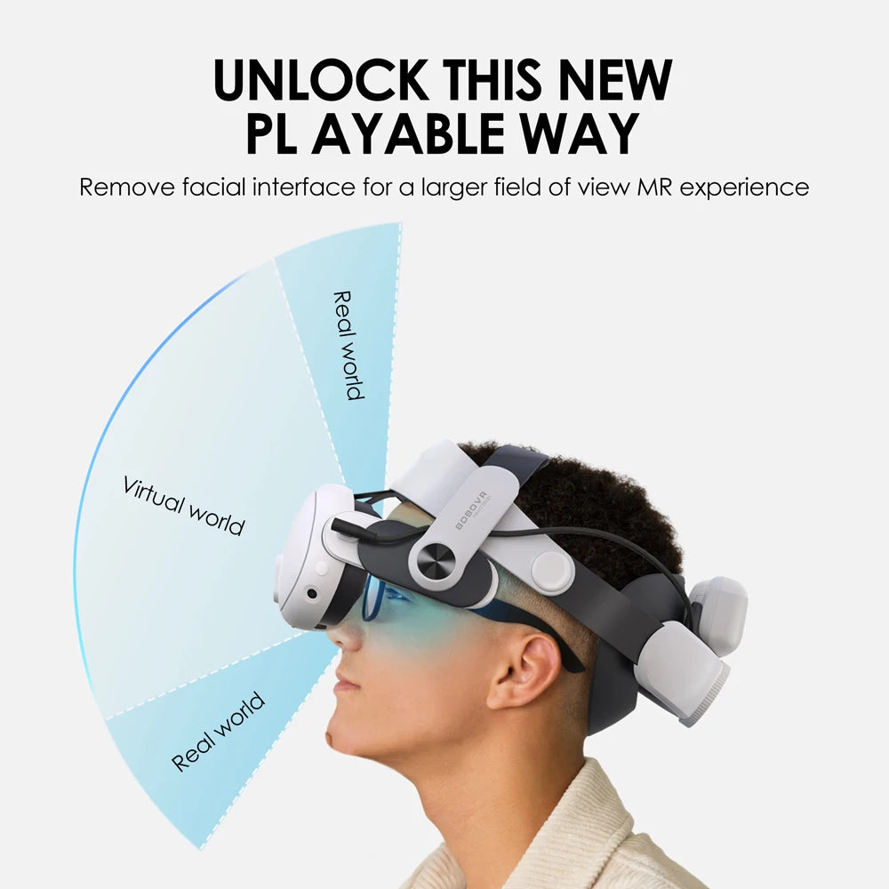 M3 Pro works with the Meta Quest 3/Quest 3s VR Headset Battery Headband Replacement of Elite Strap Enhanced Playtime