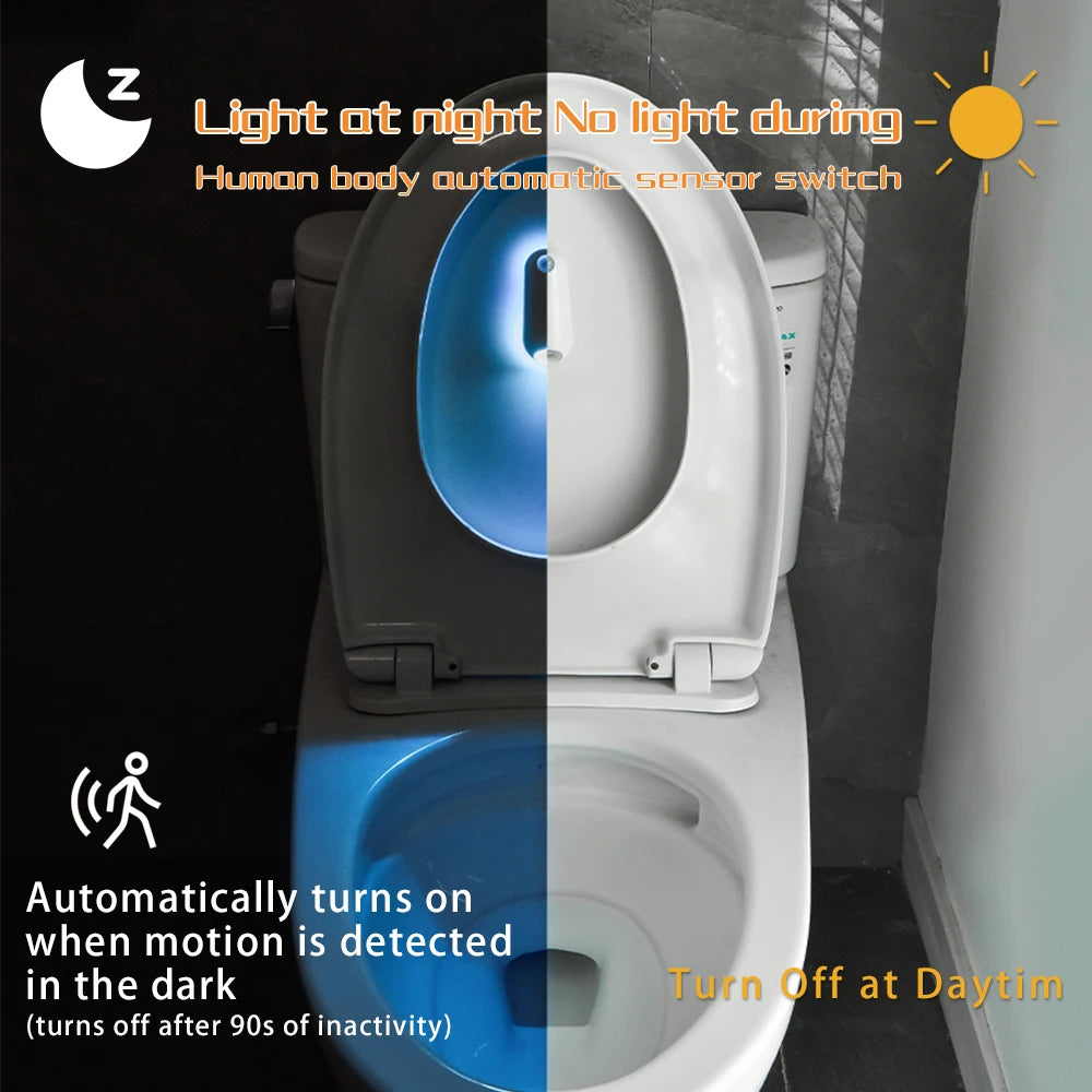 Aptus Praxis LumiBowl | 8-Color Motion-Activated Toilet Light