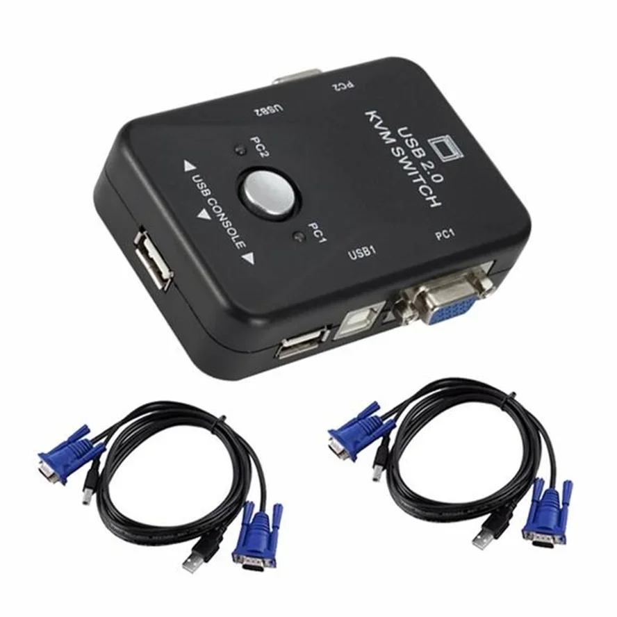 Mobile & Tablet KVM Switch 2 cable