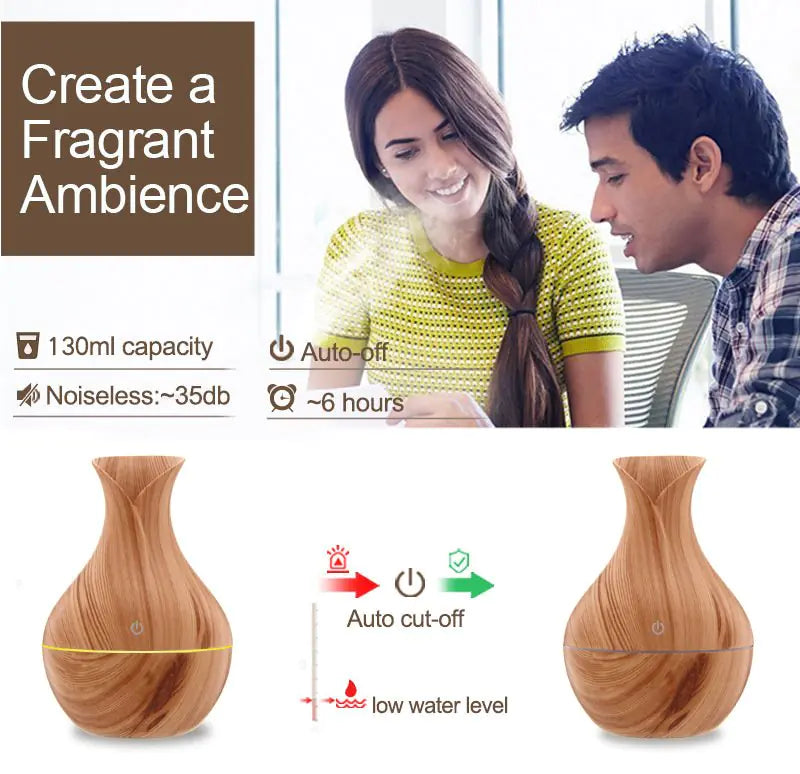 Aptus Praxis Color-Changing LED Ultrasonic Aromatherapy Diffuser