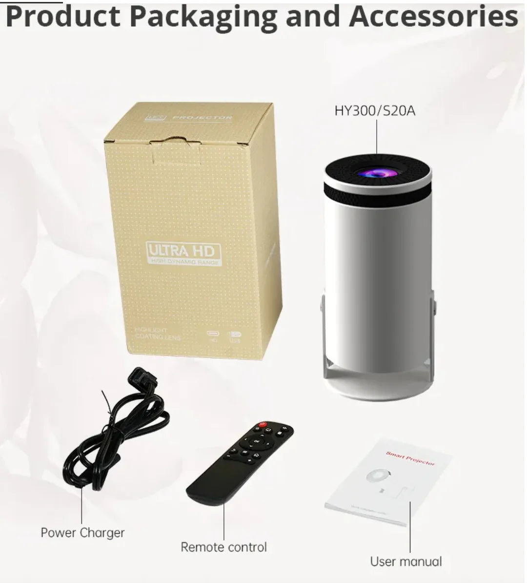 Aptus Praxis Smart HD Projector - 720p WiFi & Bluetooth (4K Support)