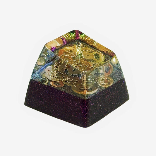 Resin Personalized Metal Gear Key Cap Diaphanous Cross Axis Mechanical Keyboard Key Cap Sar1