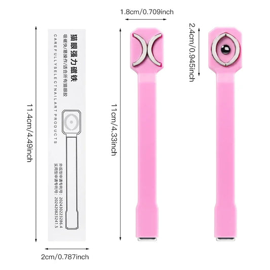 3 In 1 Nail Art Magnetic Stick Multi-Function UV/LED Gel Polish Nail Art Tools for 3D Cat Magnetic Gel Painting Magnet Wand DIY