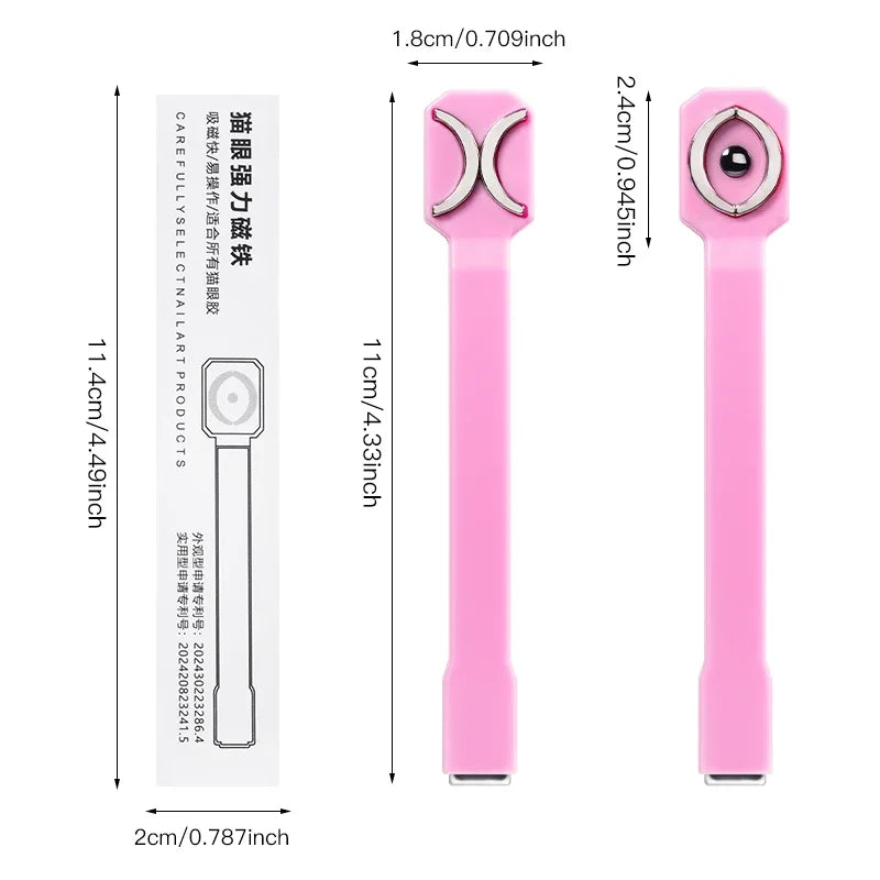 3 In 1 Nail Art Magnetic Stick Multi-Function UV/LED Gel Polish Nail Art Tools for 3D Cat Magnetic Gel Painting Magnet Wand DIY