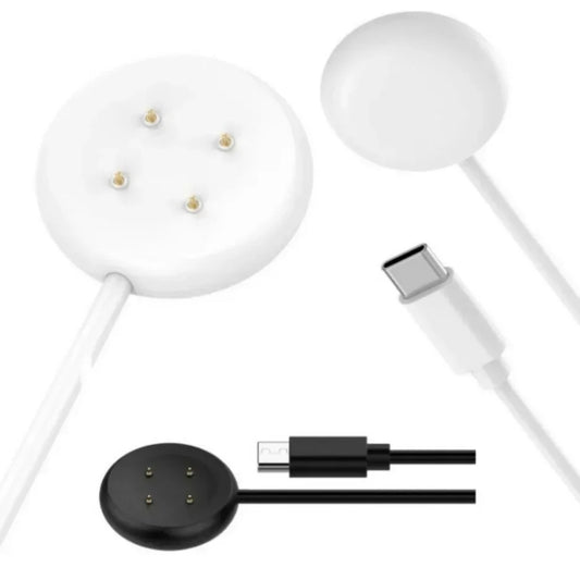 Pixel Watch 3 Charger for Google Pixel Watch 2 USB C Charging Cable Type-C 1m 3.3 FT Black/White Cord Magnetic