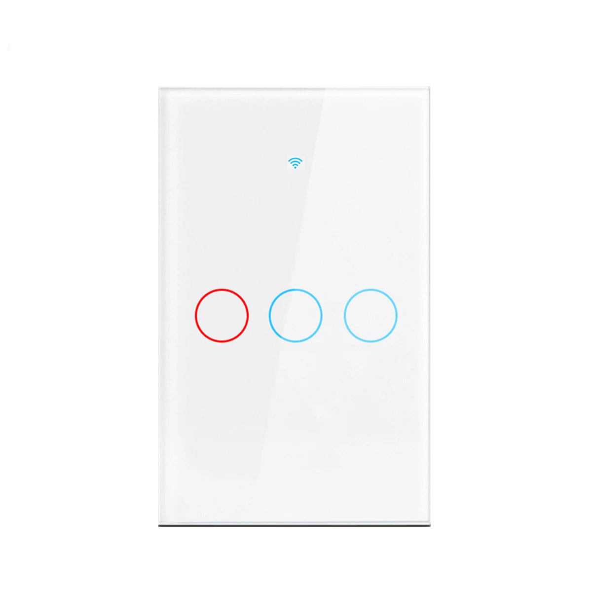 Smart Wifi Touch Switch No Neutral Wire Required Smart Home 1/2/3 Gang Light Switch 100-240V Works with Alexa Hey Google