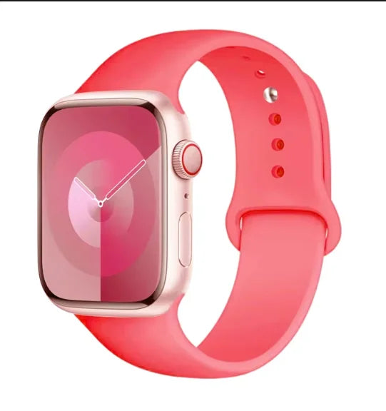 Silicone Band For Apple Watch strap 44mm 45mm 40mm 41mm 42-38mm 45 mm sport bracelet iwatch series 8 7 6 5 4 3 SE 9 Ultra 2 49mm