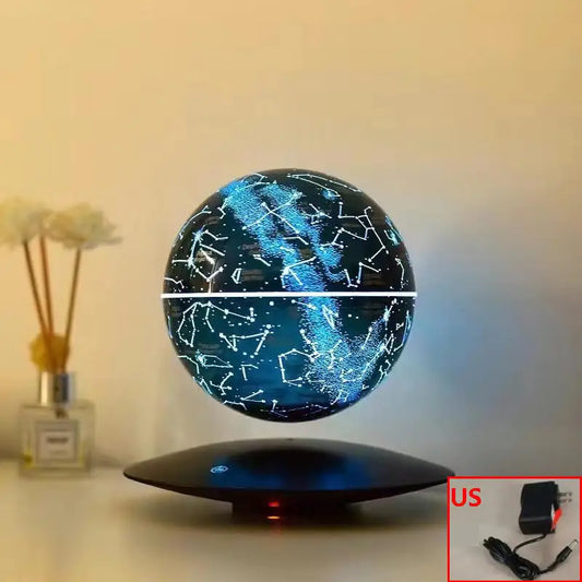 Levitating Magnetic Globe Lamp – LED Floating Rotating Earth Night Light