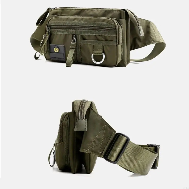 Waist Bag with Adjustable Strap Multilayer Belt Bag Crossbody Bag for Outdoor 20CA