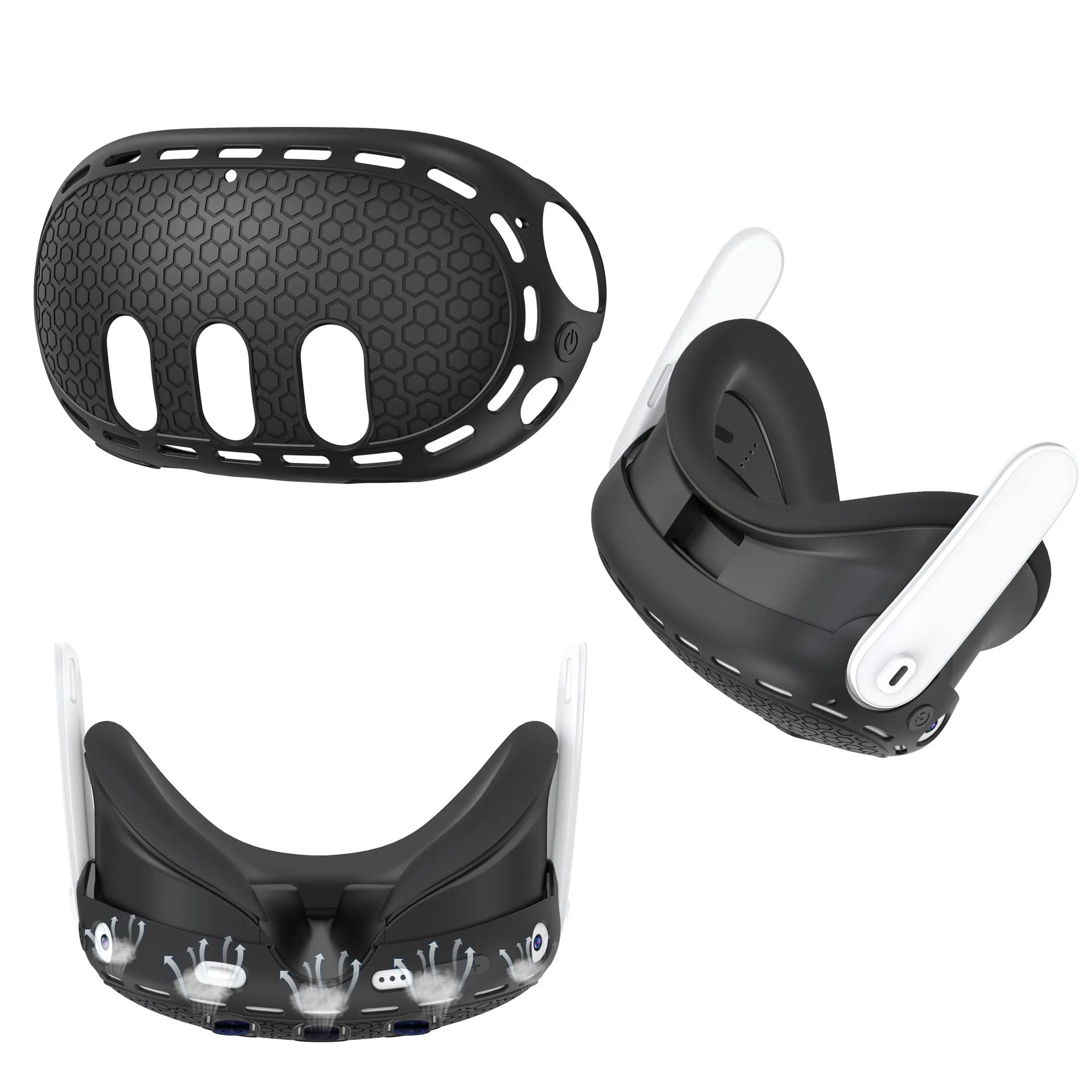 For Meta Quest 3 Elite Head Strap Soft TPU Head Strap Back Pad Attachment Reduce Head Pressure for Meta Quest3 VR Accessories