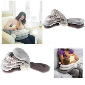 Aptus Praxis Innovative & Versatile Nursing Pillow - Ergonomic Support for Breastfeeding & Tummy Time