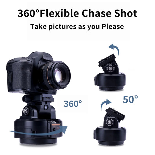 ZIFON YT2000 Motorized 360° PTZ Remote Pan-Tilt Camera Mount — AI Face-Recognition for Smartphones