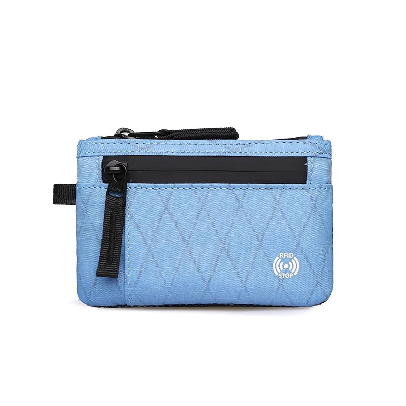 Rfid Credit Card Holder Men's Short Wallet Zipper Coin Bag X-pac Mini Travel Wallet Male Tactical Purse Coin Purse A5