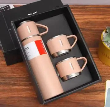 Stainless Steel Vacuum Insulated Bottle Set Pink