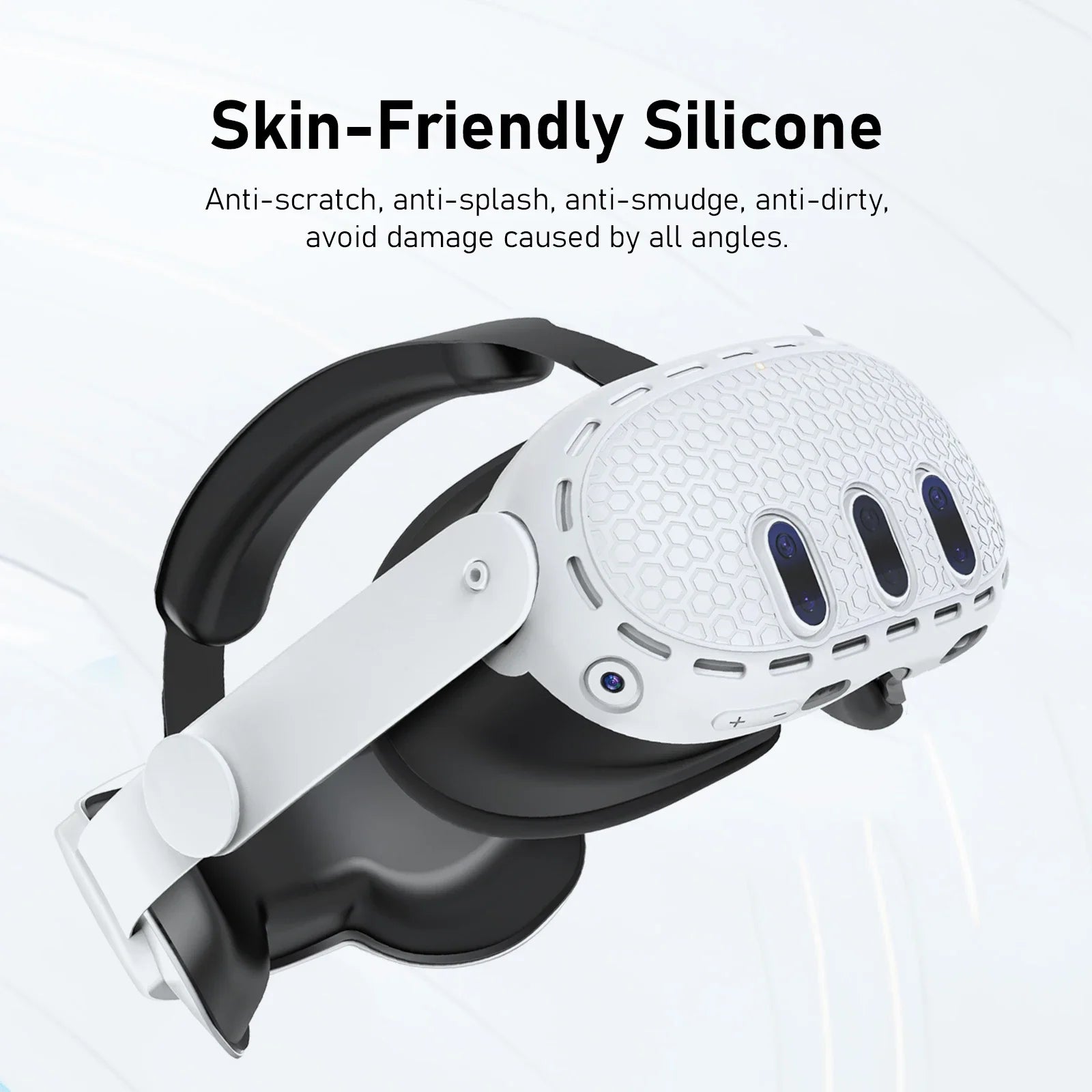 For Meta Quest 3 Elite Head Strap Soft TPU Head Strap Back Pad Attachment Reduce Head Pressure for Meta Quest3 VR Accessories