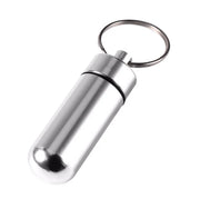 Outdoor Mini Waterproof Pill Bottle Keychain Holder