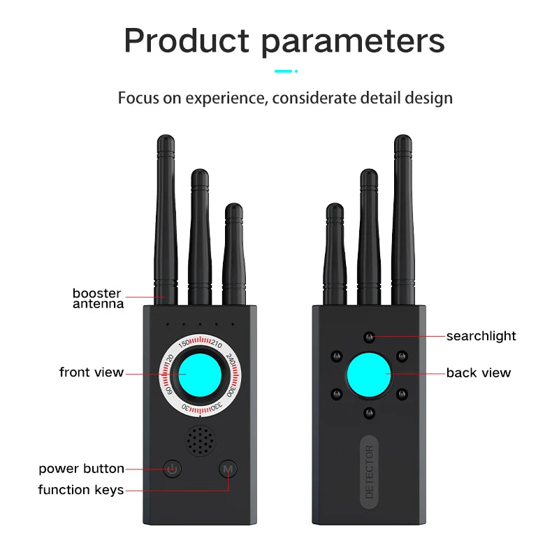 T16, signal, detector, anti-camera, anti-eavesdrop, ping GPS, scanning, detector, anti-positioning, tracking, camera, detector,