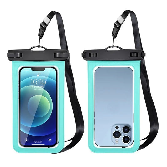 PVC Waterproof Phone Pouch — Touch-Sensitive Dry Bag for Swimming, Diving & Drifting with Call & Face Recognition Support