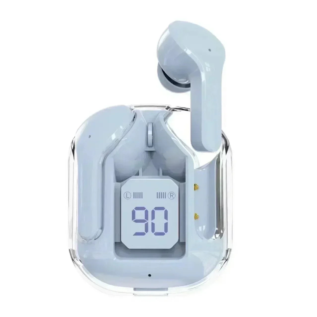 New Wireless Mini Earbuds LED Power Digital Display TWS Wireless Headset Stereo Sound Bluetooth Headphones for smartphones blue