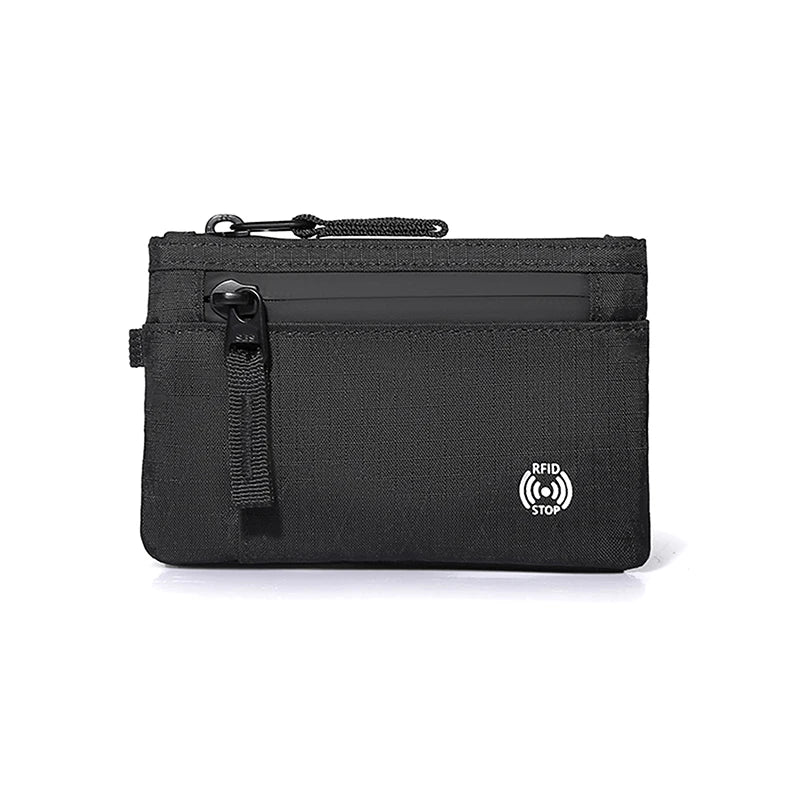 Rfid Credit Card Holder Men's Short Wallet Zipper Coin Bag X-pac Mini Travel Wallet Male Tactical Purse Coin Purse A2