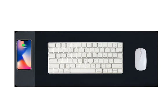 PadPro Charging Black Gaming Rubber Desk Mat (Single)