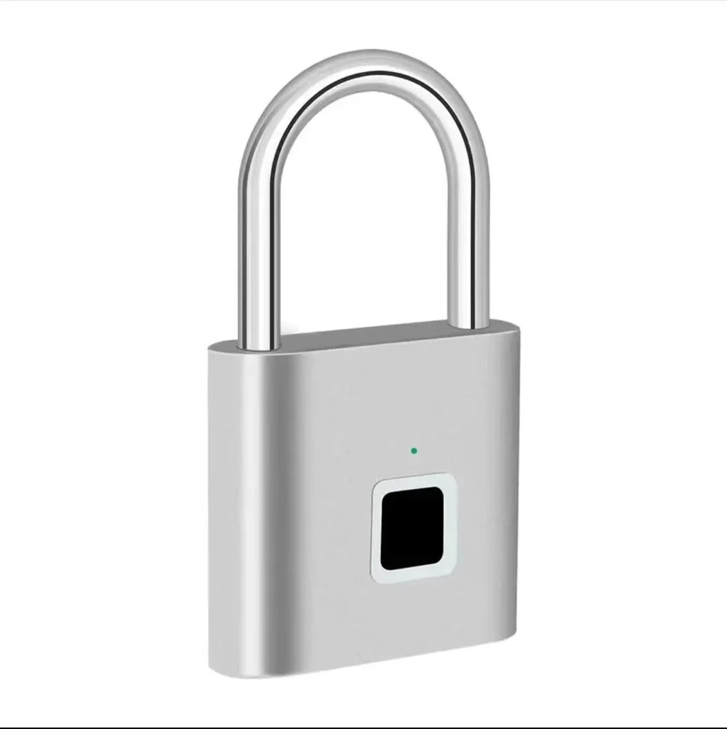 Keyless USB Charging Fingerprint Lock Smart Padlock Waterproof Door Lock 1sec Unlock Portable Anti-theft Padlock Zinc
