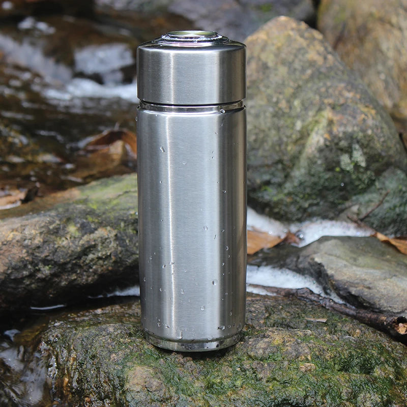pH 9.5 Mineral Energy Nano Flask Hydrogen Alkaline Water Bottle Portable Water Ionizer drink Cup Stainless water filters bottle