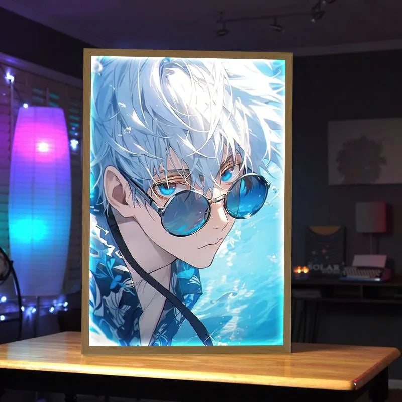 LED Light Painting Anime Figure