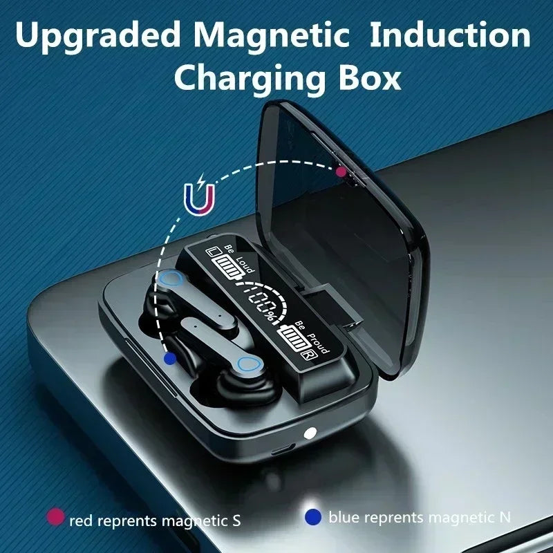 TWS Earbuds Earphone M10 Intelligente Touch Control Wireless Bluetooth-compatible Headphones Waterproof LED Display With Mic
