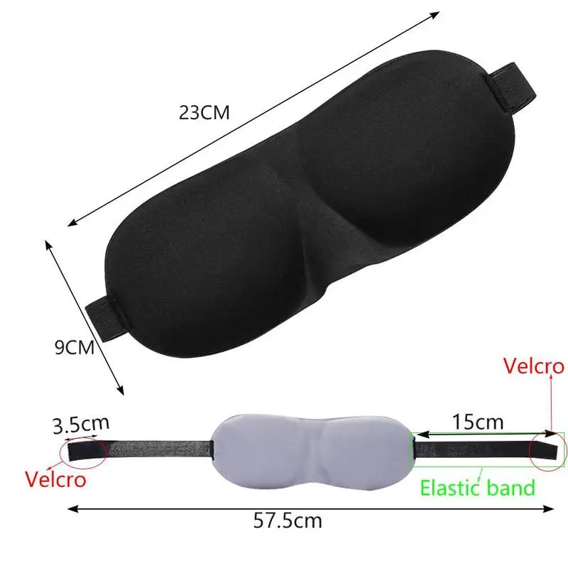 3D Sleeping Mask Eyepatch Block Out Light Eye Mask Soft Cover Rest Relax Sleep Aid Women Men Portable Blindfold Travel Eyepatch