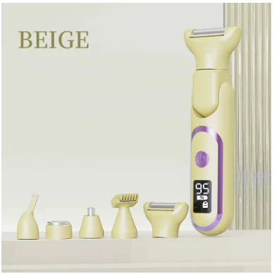 5-head Double-head Lady Shaver Yellow