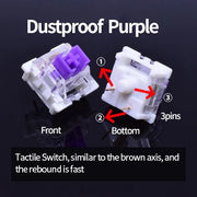 Computer & Peripherals 110pcs Dustproof Purple
