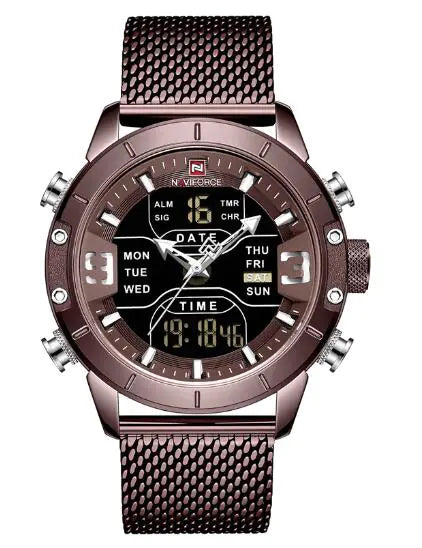Aptus Praxis Men's Analog-Digital Business Watch with Alarm & Calendar