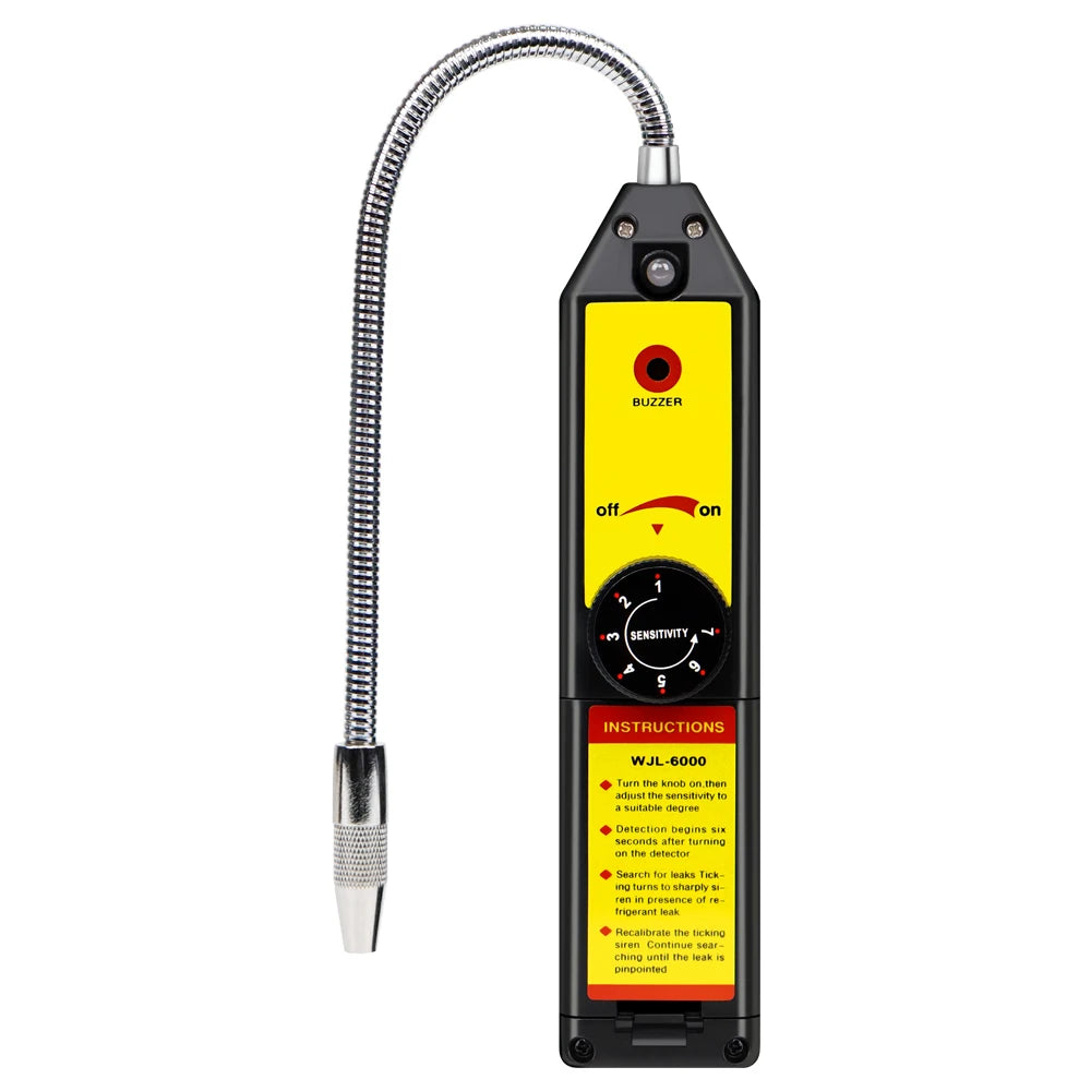 Halogen Leak Detector Freon Gas Analyzer CFC HFC HVAC Halogen Refrigerant Gas Detector Air Conditioning Tester R22 R410A R134A