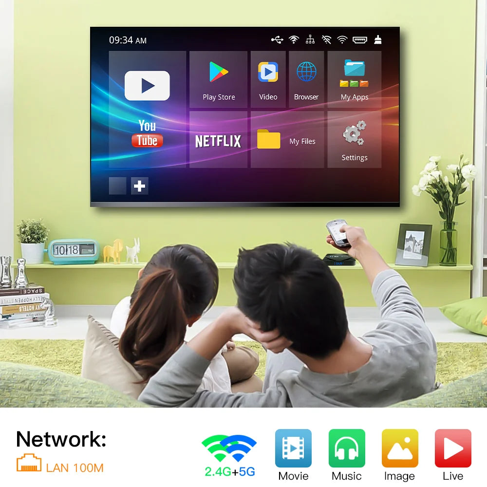 Smart 6K TV Box Android 10 Allwinner H616 Quad Core 2.4G/5GHz Wifi BT 32GB 64GB 6K 4K HD Video Media Player Set Top Box