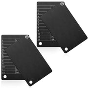 Hotop 4 Plates Steel Wallet Crypto Cryptocurrency Seed Storage Crypto Wallet for Bitcoin Hardware Cold Wallet Backup Compatible with BIP39 Hardware (Black)