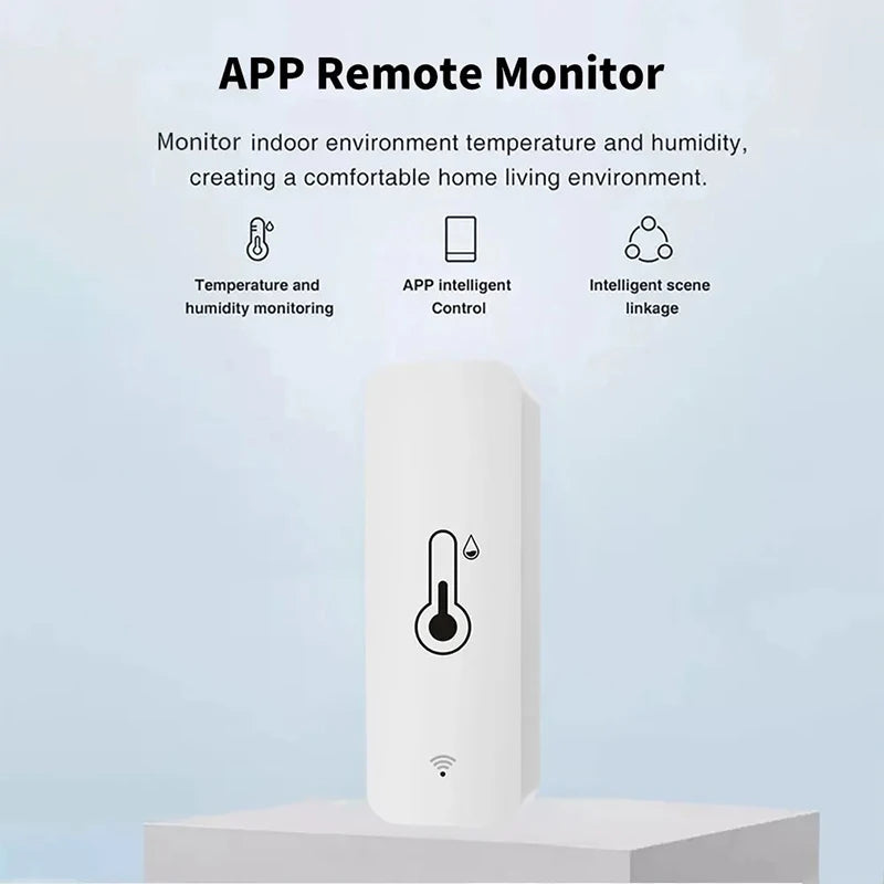 Tuya WiFi Temperature Humidity Sensor SmartLife APP Remote Control Monitor For Smart Home Work with Alexa Google Assistant