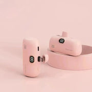 Mini 10000mAh Power Bank Built Cable Portable Mobile Phone Charger External Battery Capsule Powerbank For Type-C iPhone