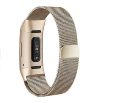 Aptus Praxis Stainless Steel Milanese Loop for Fitbit Charge 3