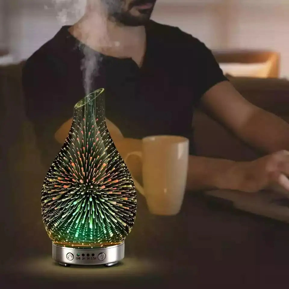Aptus Praxis 3D Glass LED Aromatherapy Diffuser