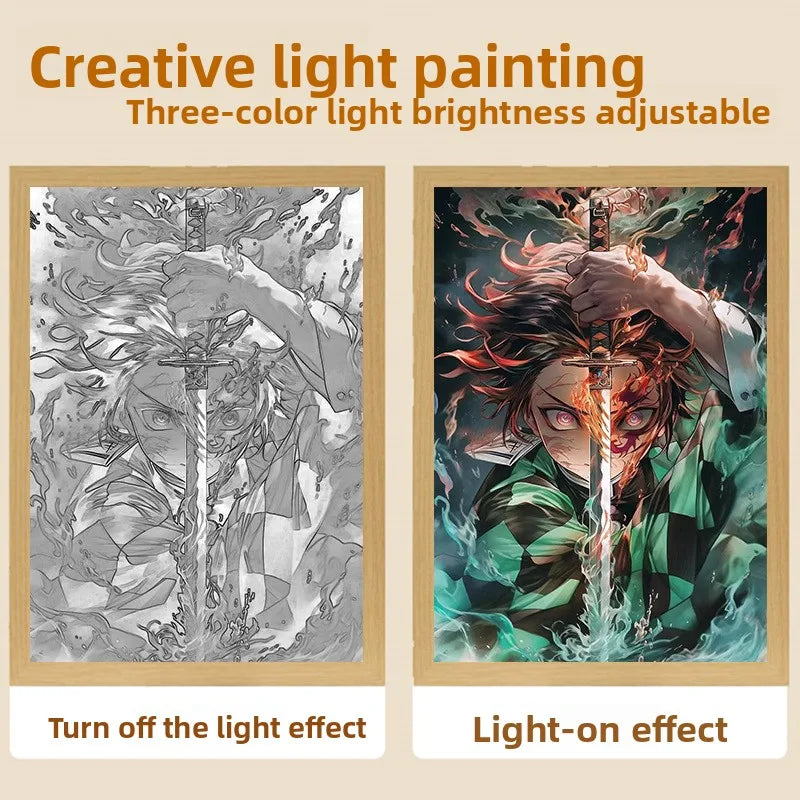 3D Anime LED Lights Painting