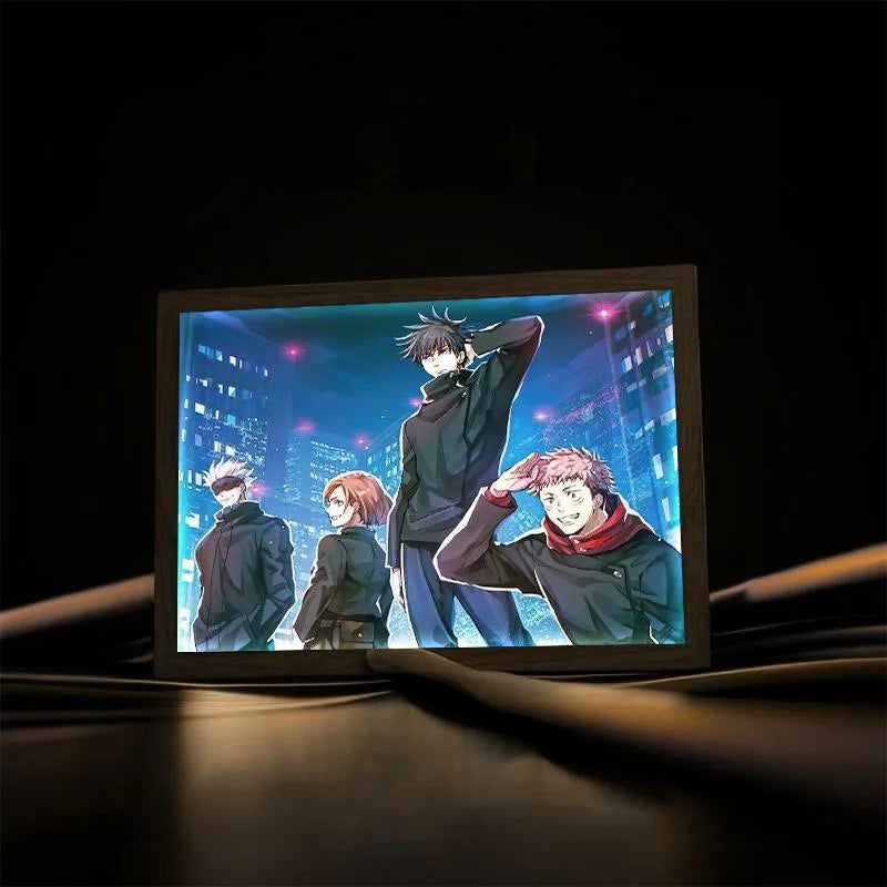 LED Light Painting Anime Figure