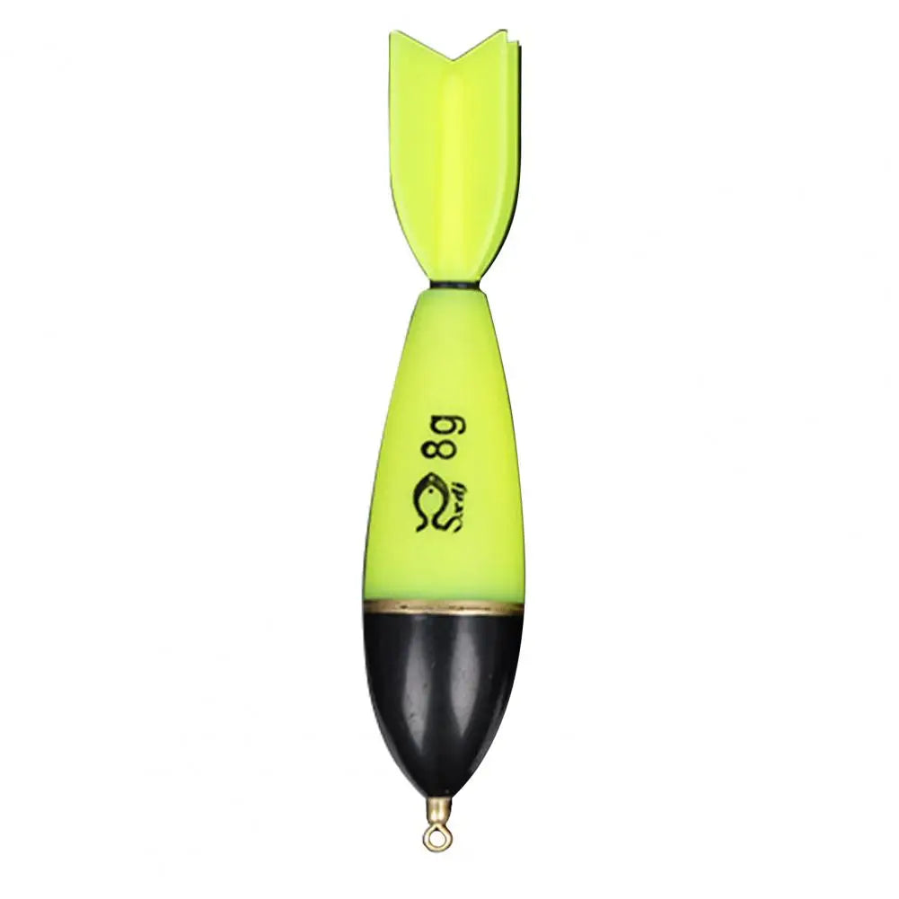 High Sensitivity LED Rocket Fishing Float – Long Casting, Slip Bobber, Luminous Night Fishing, Adjustable, ABS green 0.5#