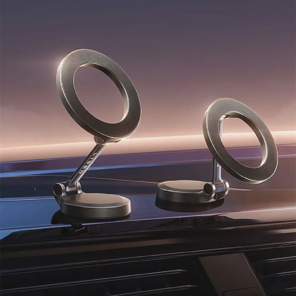 Magnetic Suction Mobile Phone Holder Silver 2 PC