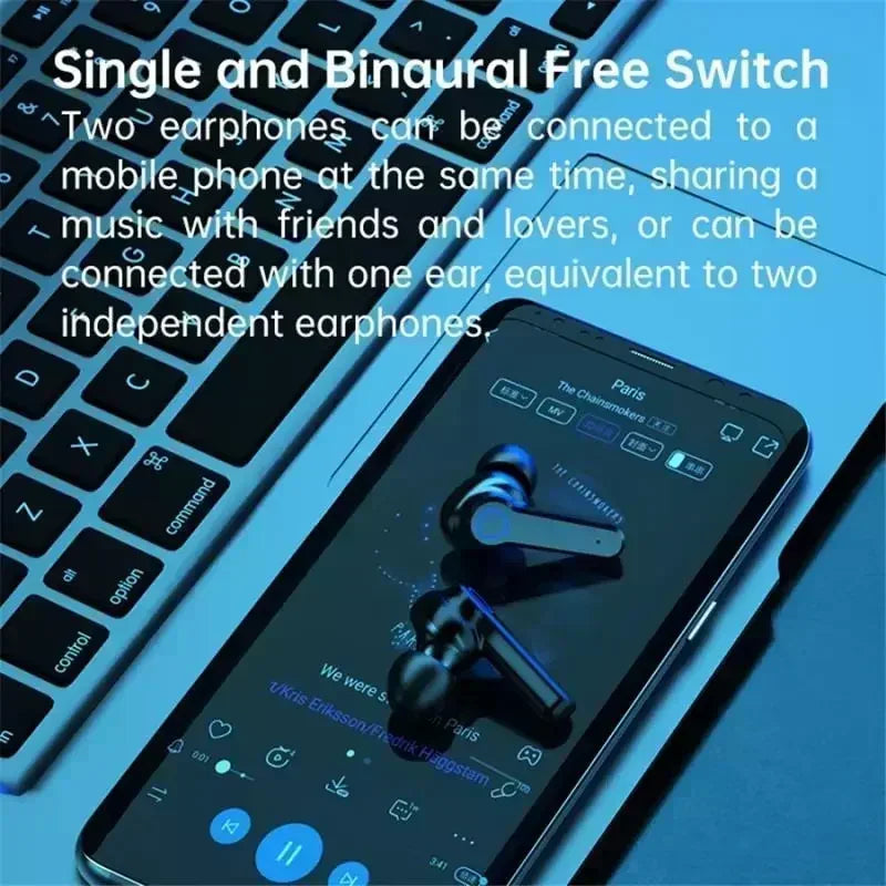 TWS Earbuds Earphone M10 Intelligente Touch Control Wireless Bluetooth-compatible Headphones Waterproof LED Display With Mic